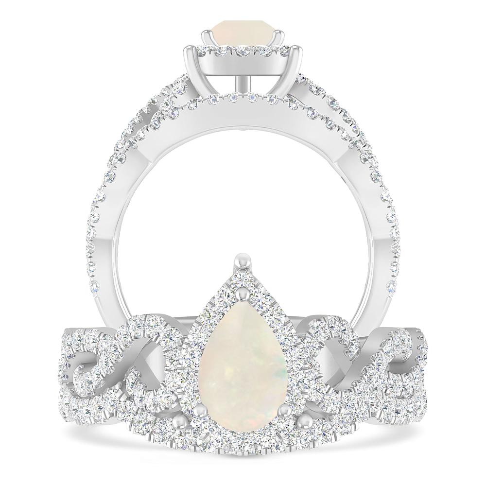 White Gold - Opal