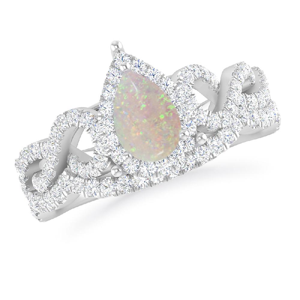 White Gold - Opal