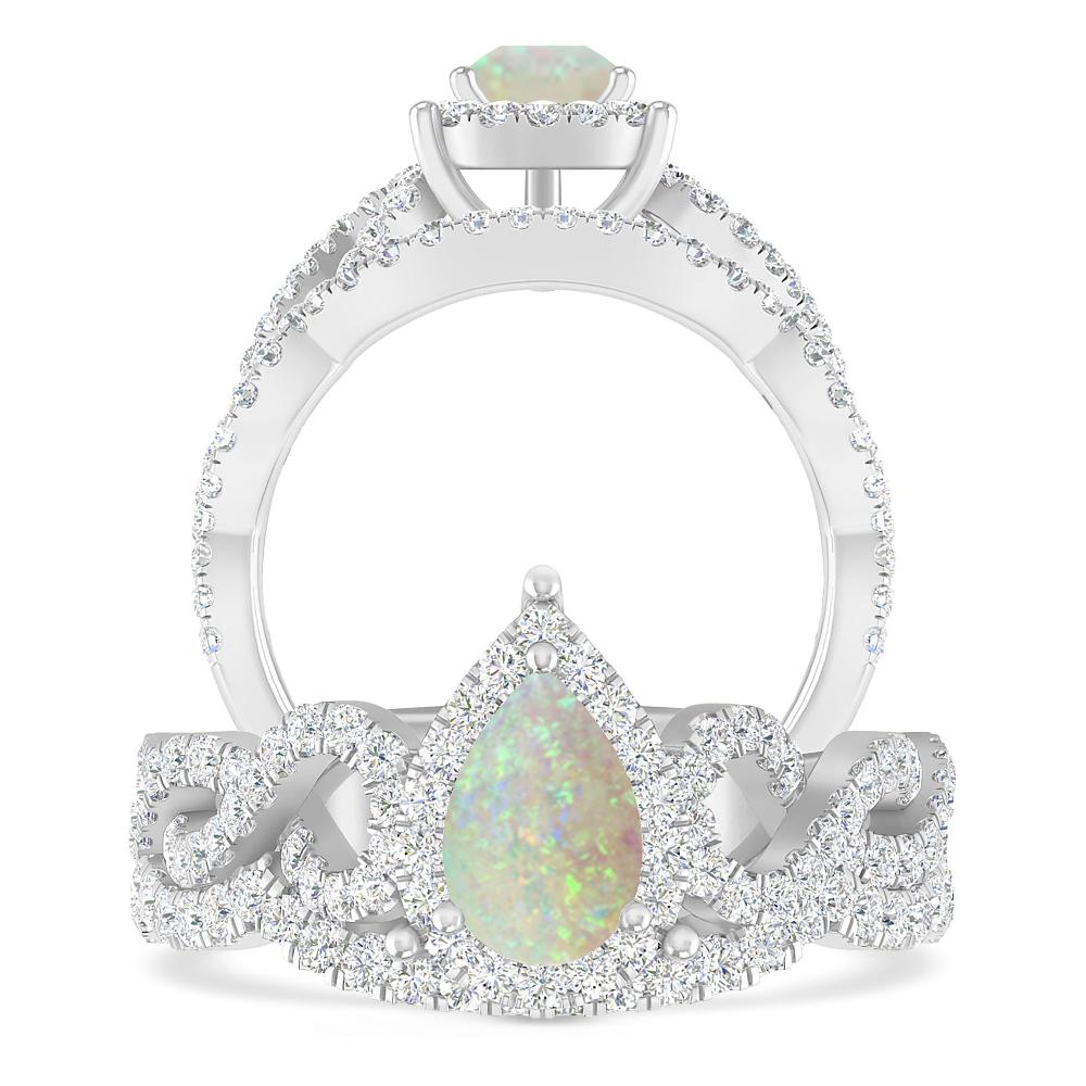 White Gold - Opal