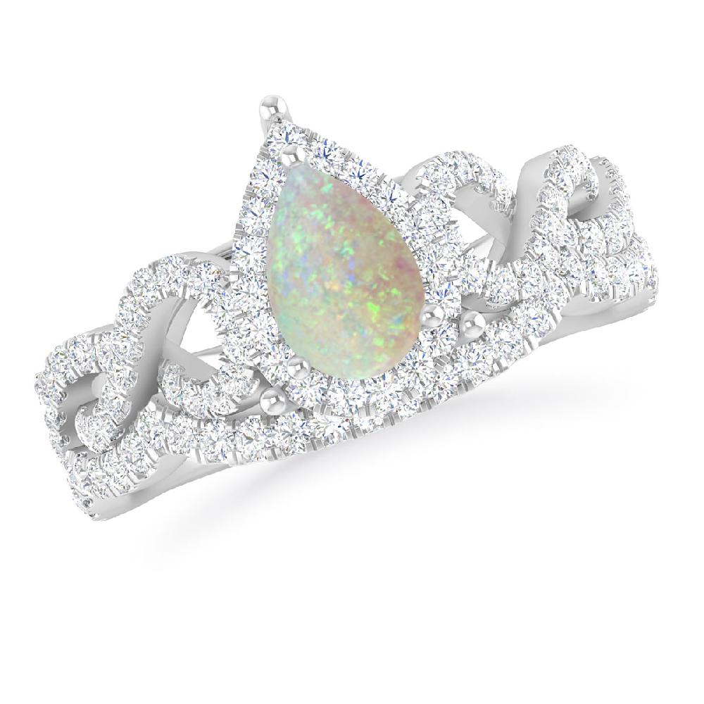 White Gold - Opal