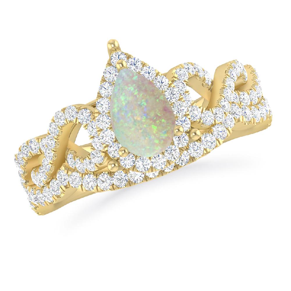 Yellow Gold - Opal
