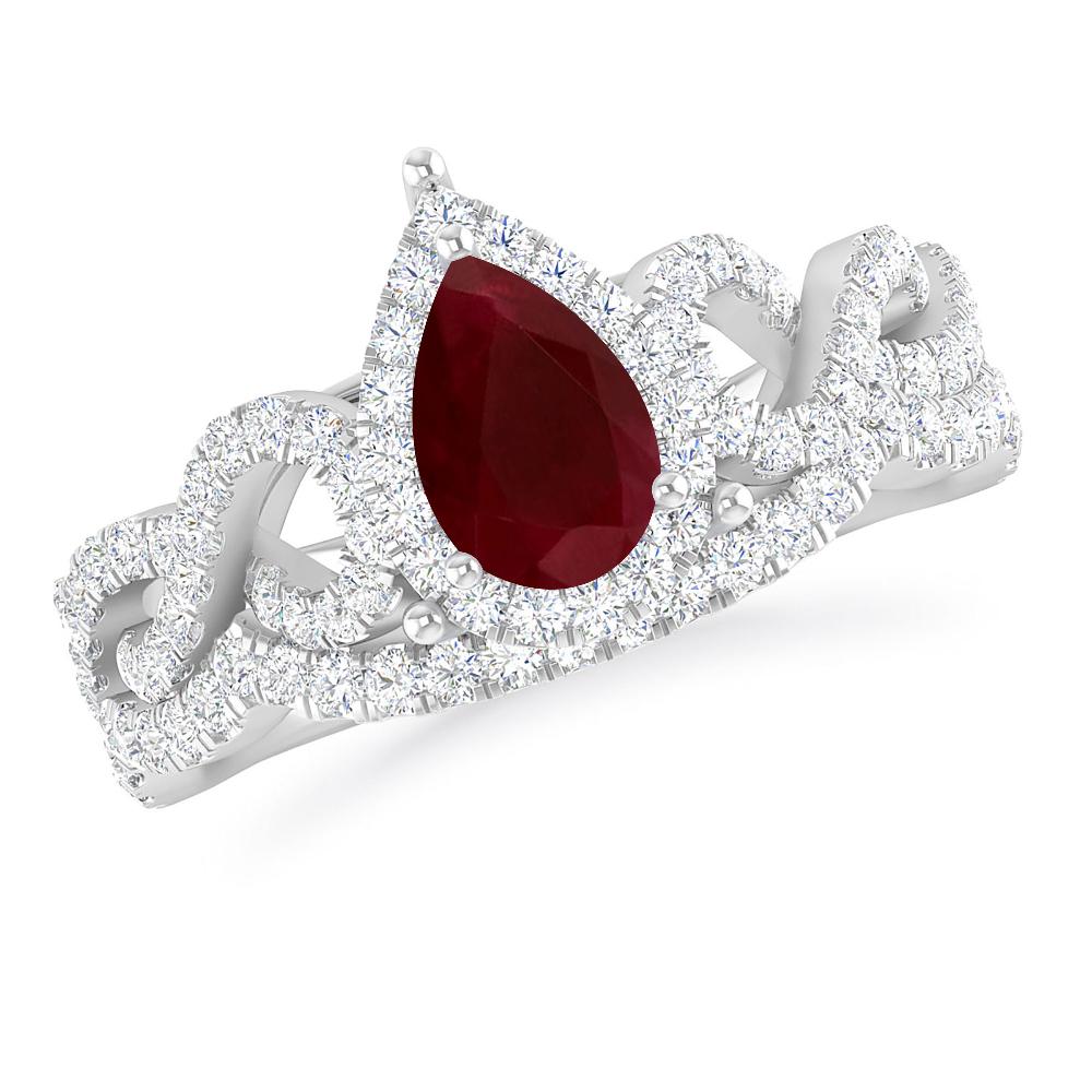 White Gold - Ruby