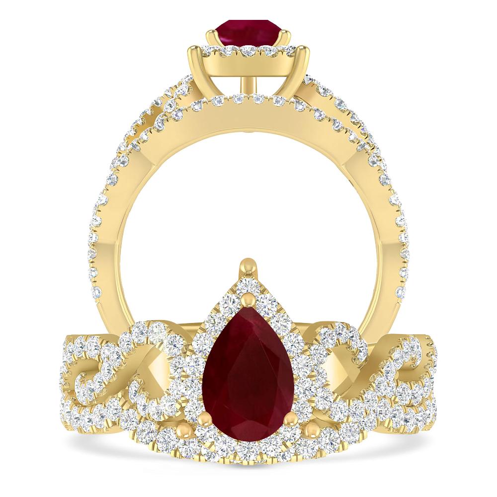 Yellow Gold - Ruby