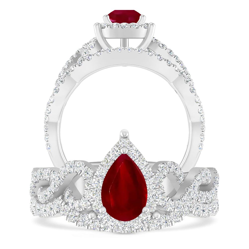 White Gold - Ruby