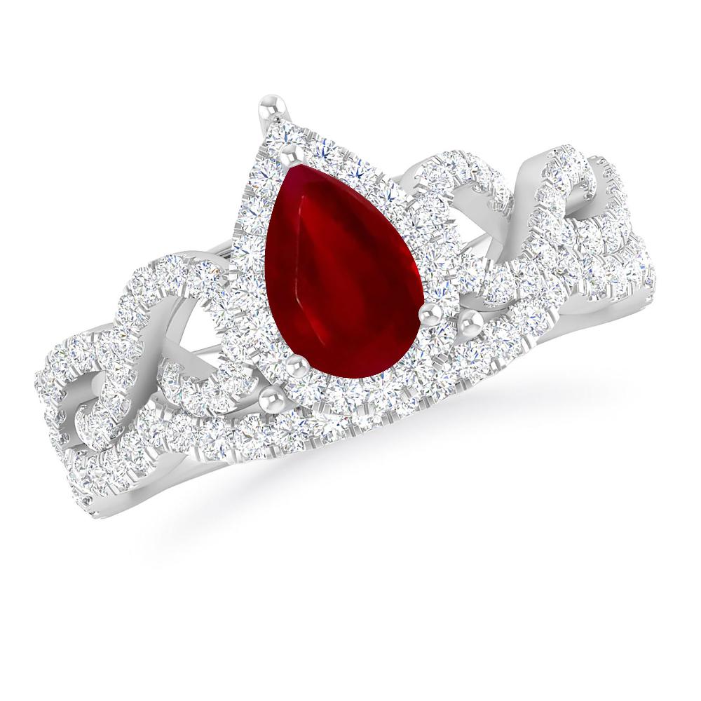 White Gold - Ruby
