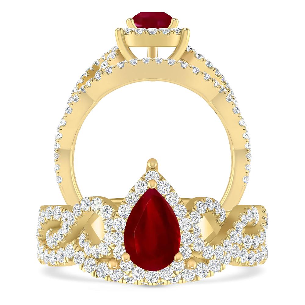 Yellow Gold - Ruby