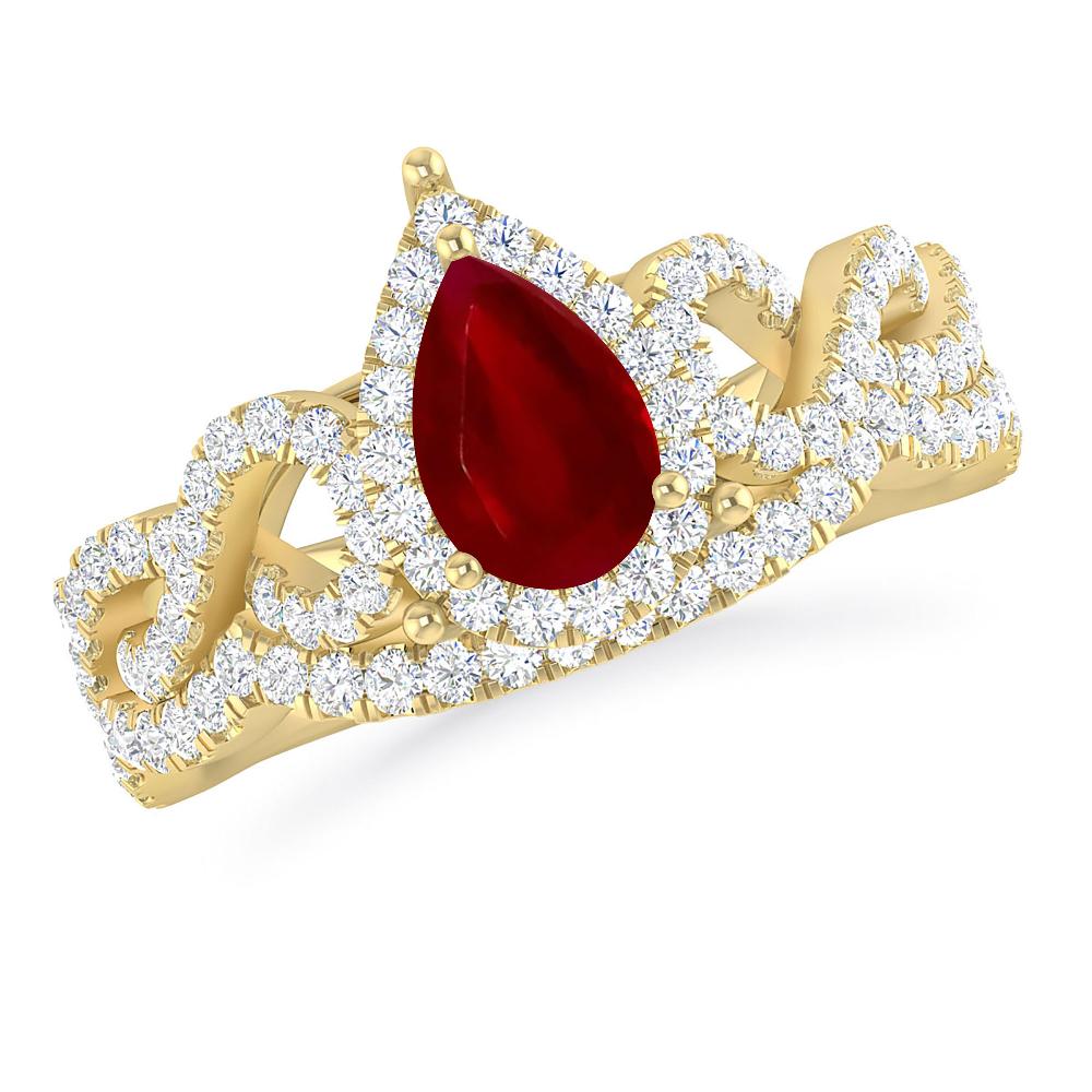 Yellow Gold - Ruby