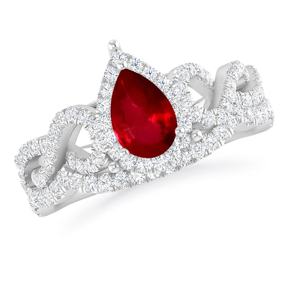 White Gold - Ruby