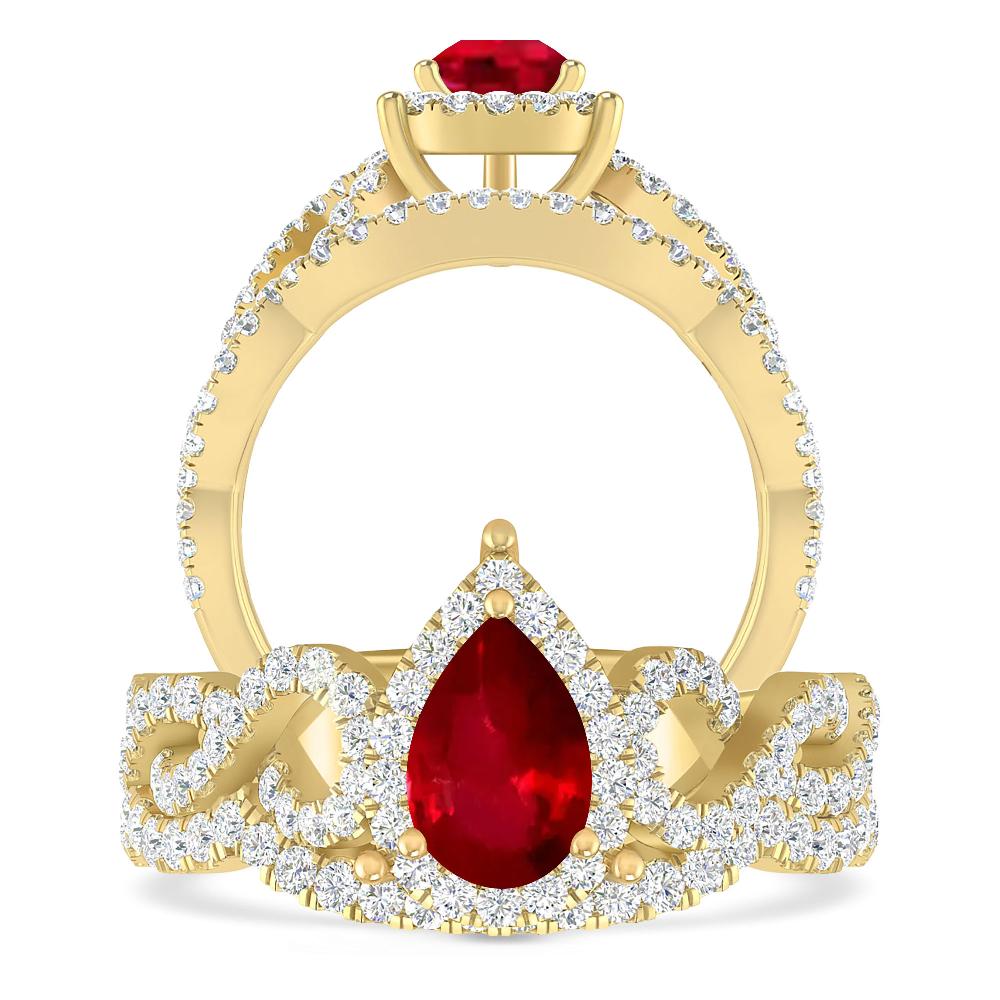 Yellow Gold - Ruby