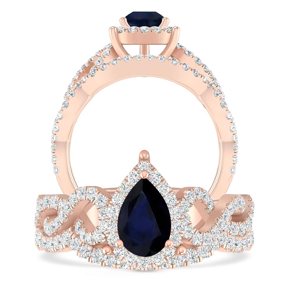 Rose Gold - Sapphire