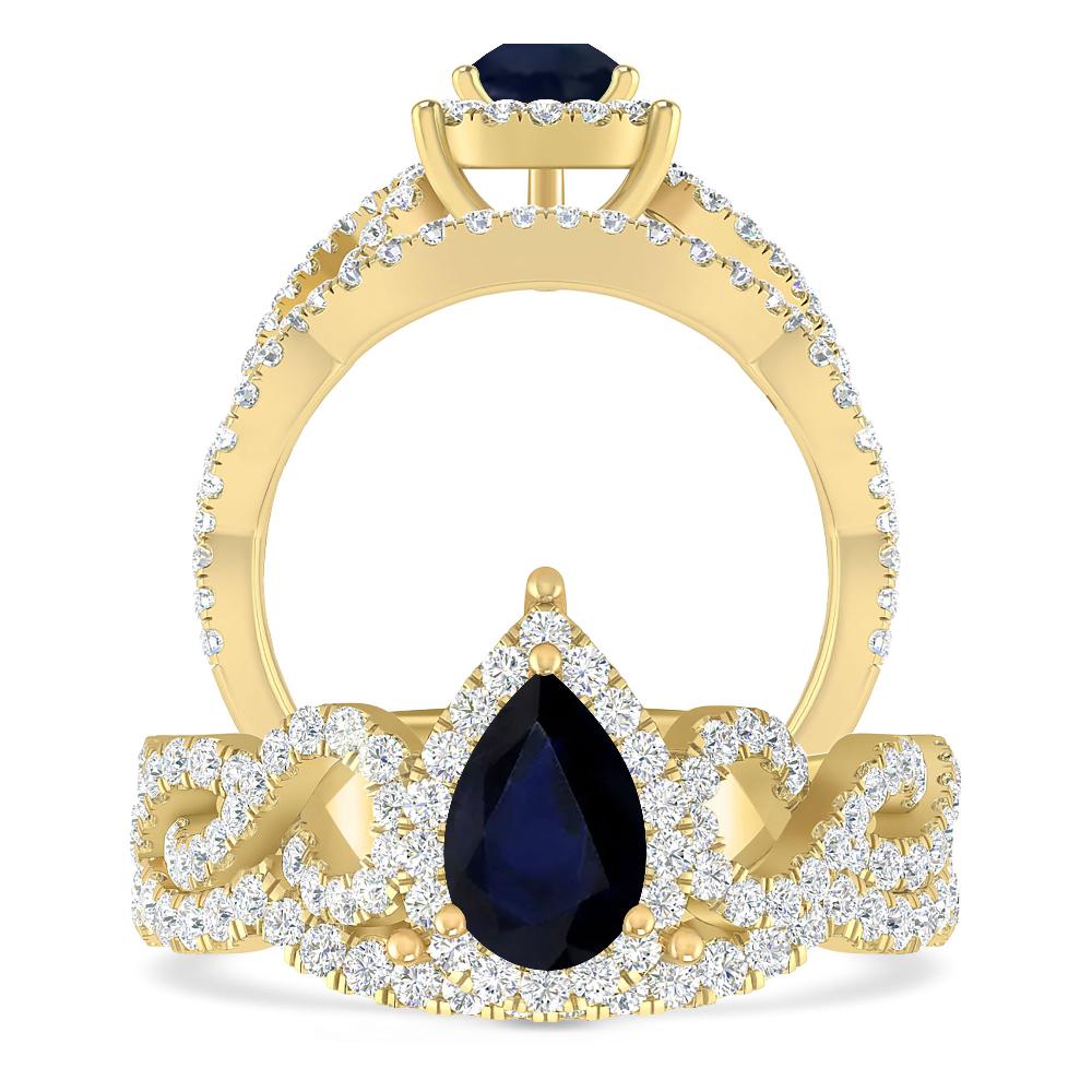 Yellow Gold - Sapphire