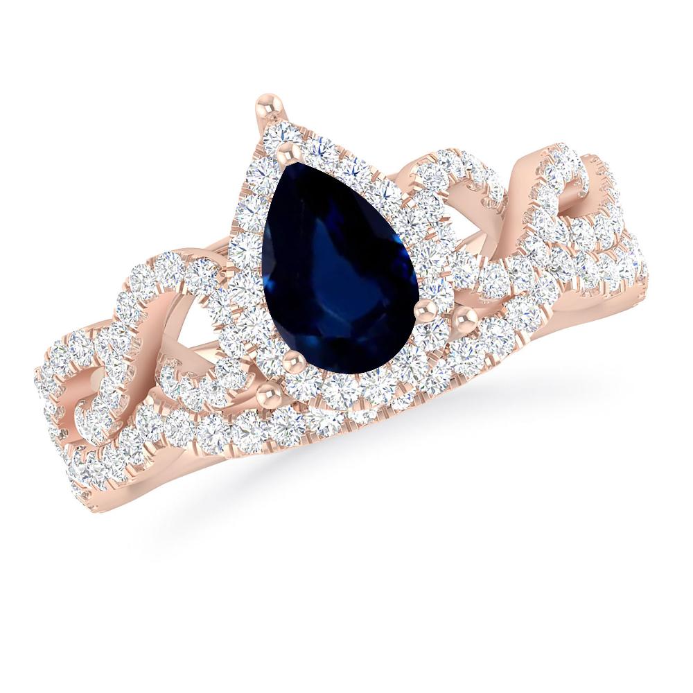 Rose Gold - Sapphire