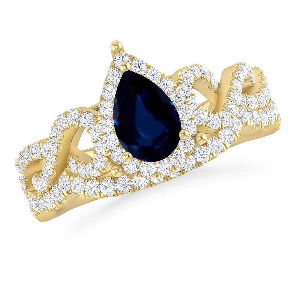 Yellow Gold - Sapphire