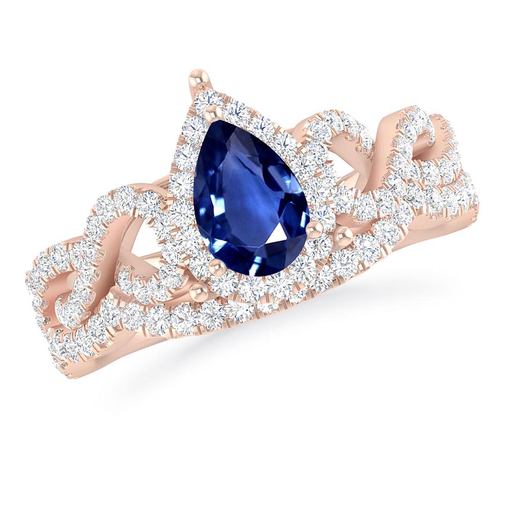 Rose Gold - Sapphire