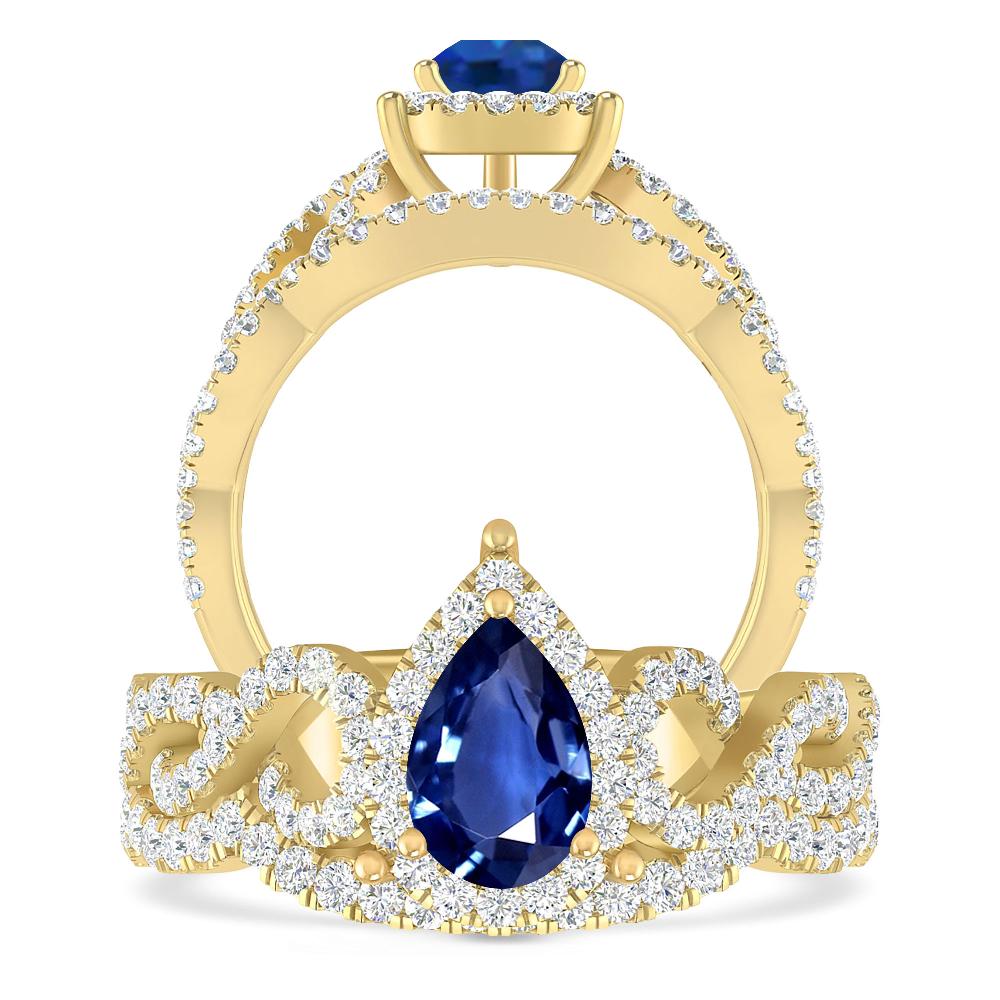 Yellow Gold - Sapphire