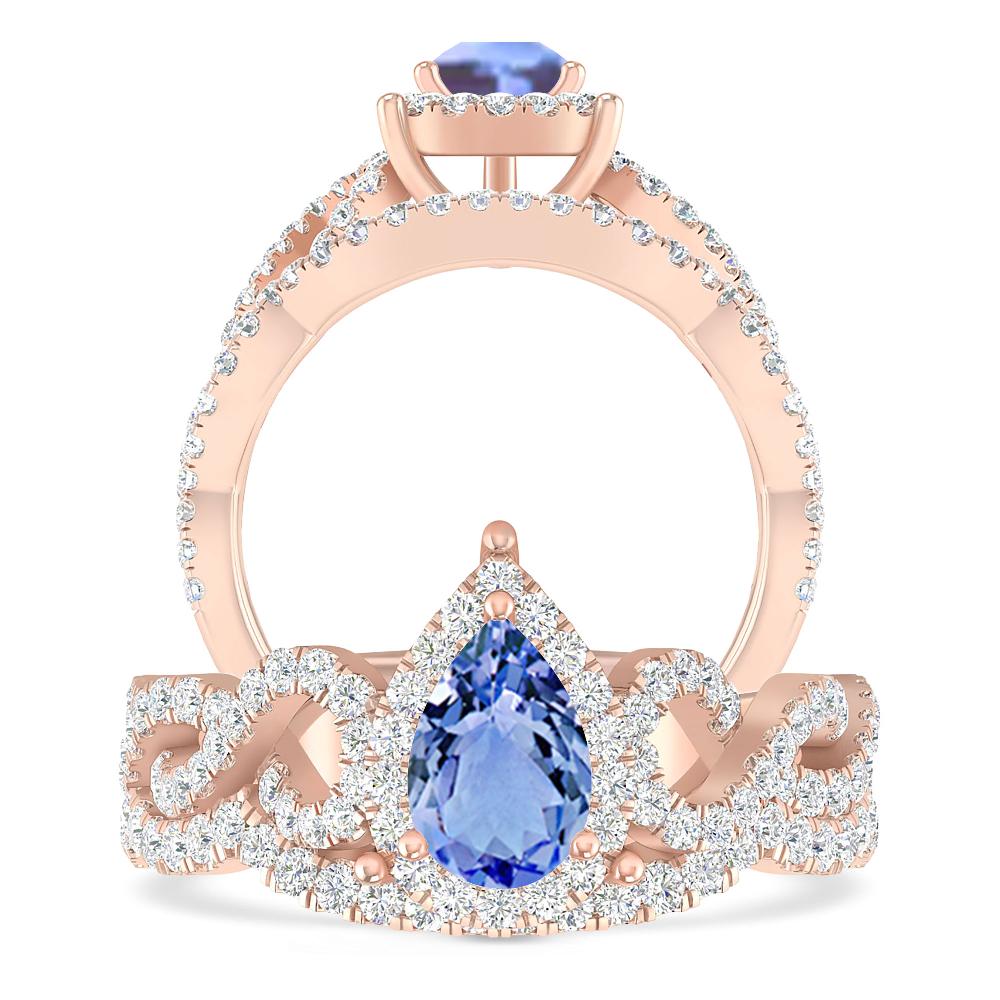 Rose Gold - Tanzanite