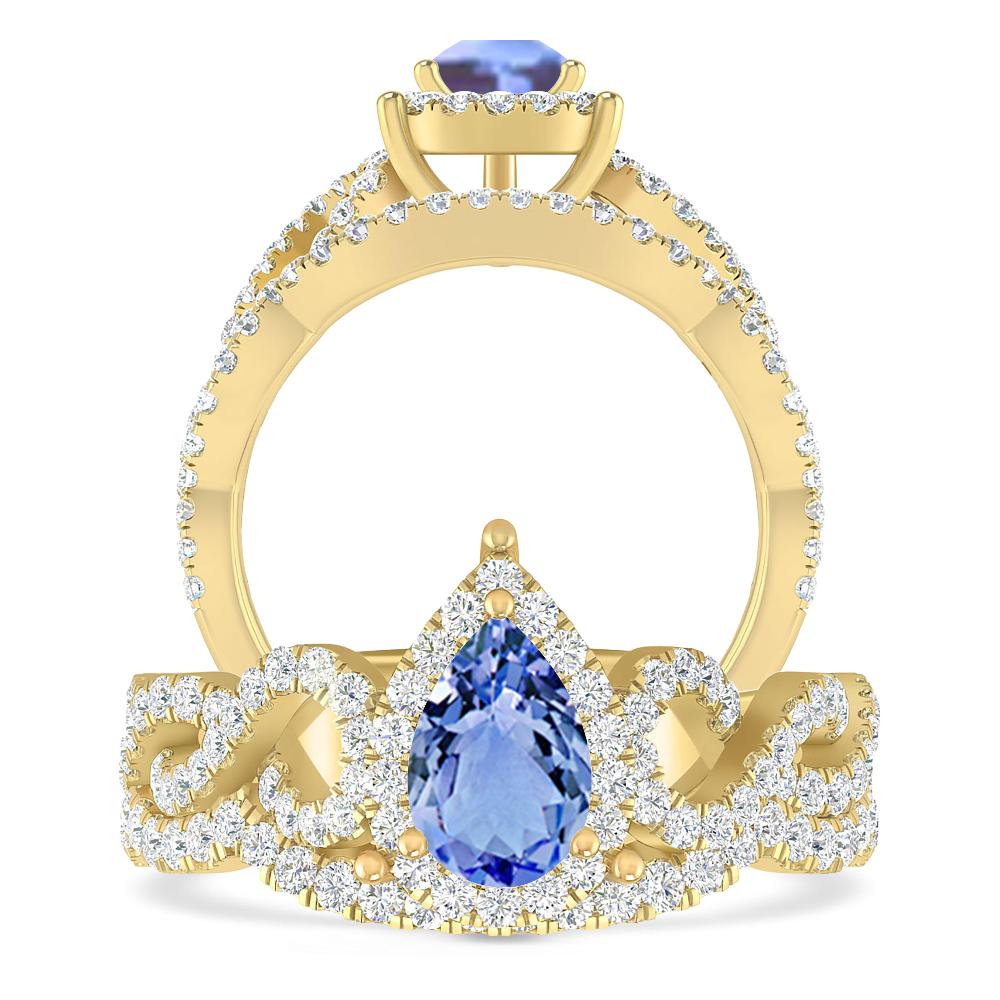 Yellow Gold - Tanzanite