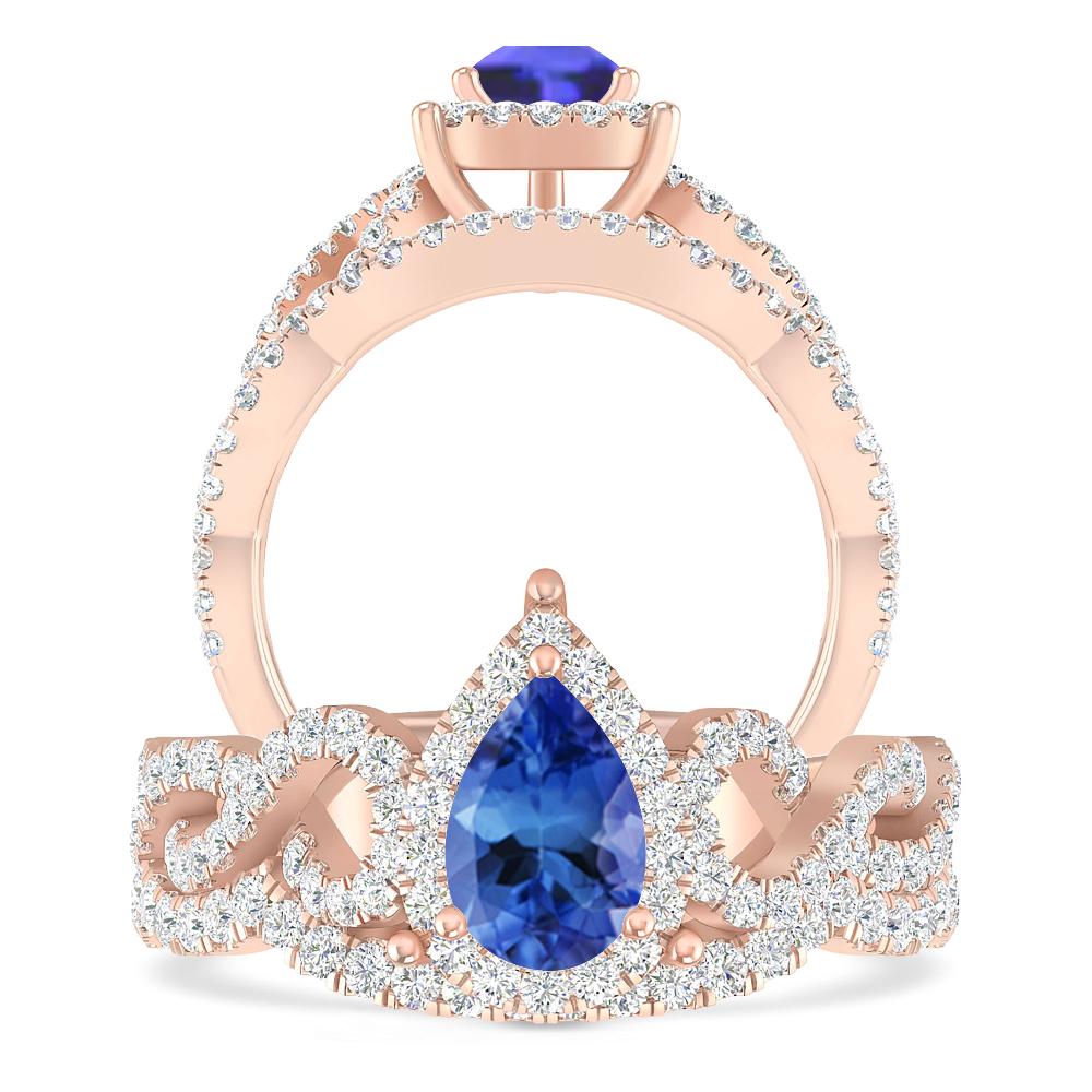 Rose Gold - Tanzanite