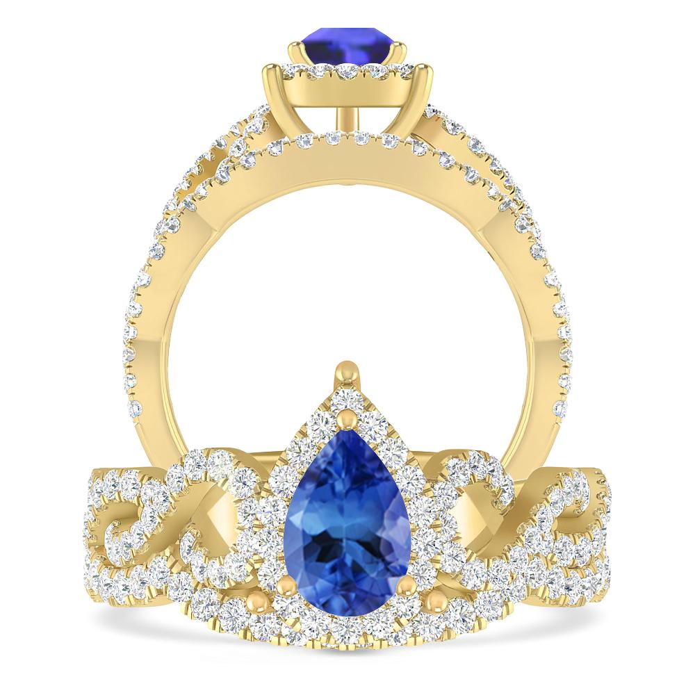 Yellow Gold - Tanzanite