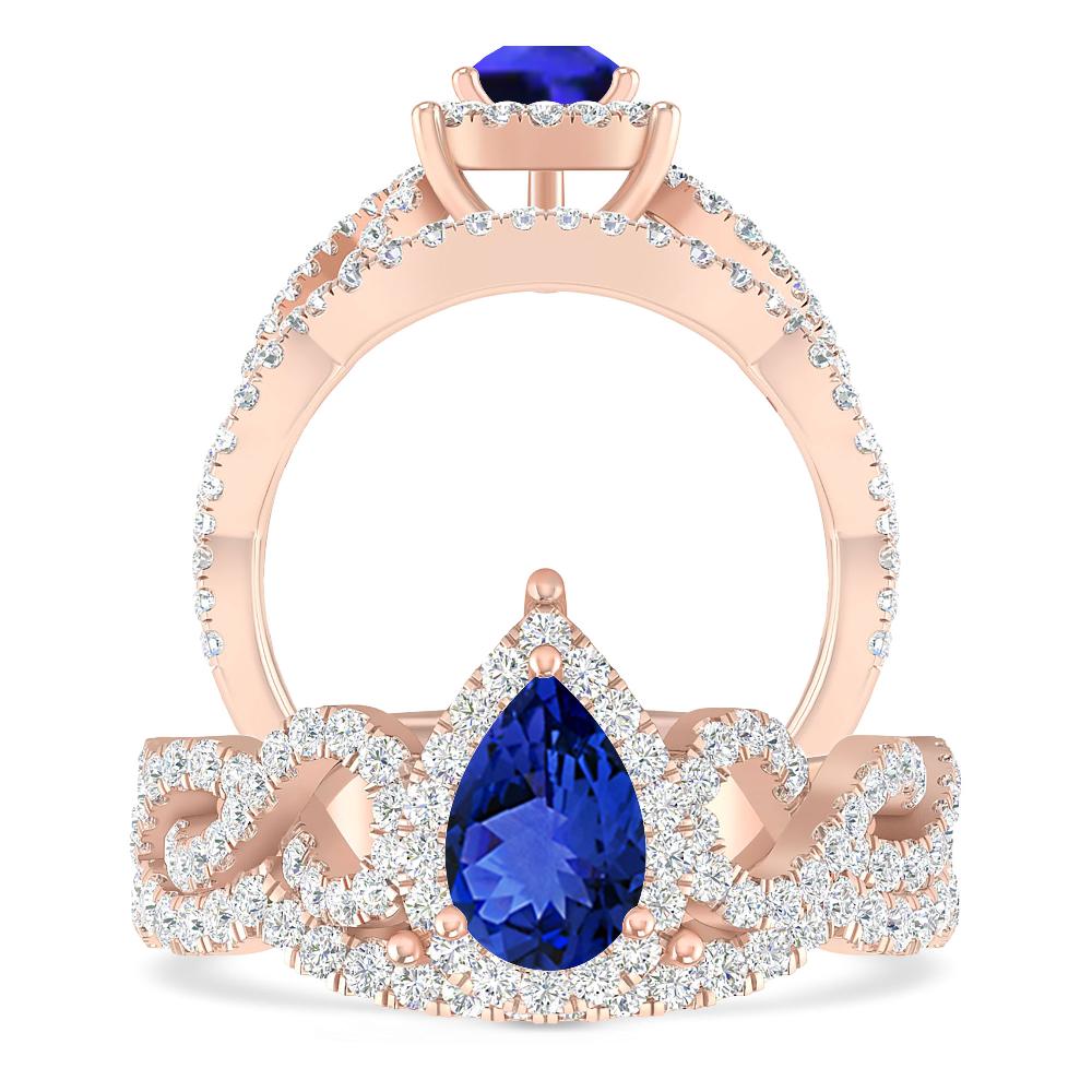Rose Gold - Tanzanite