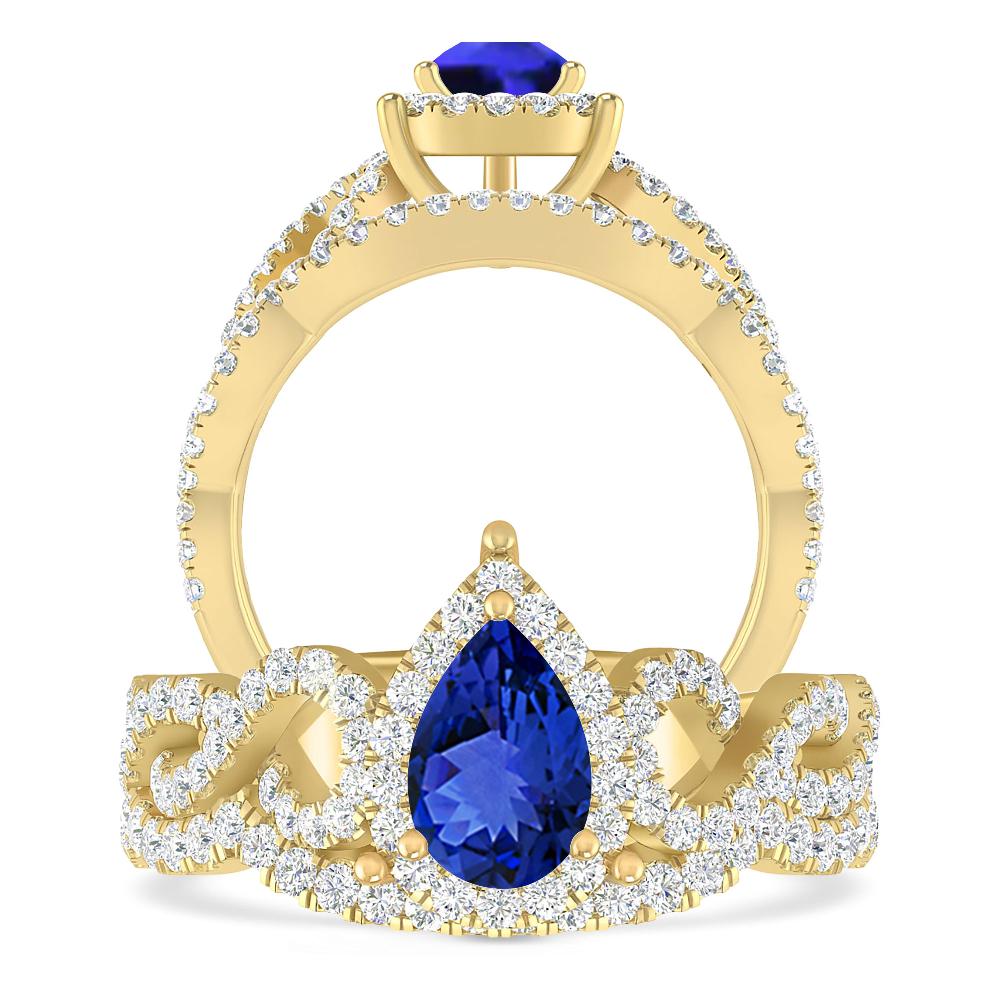 Yellow Gold - Tanzanite