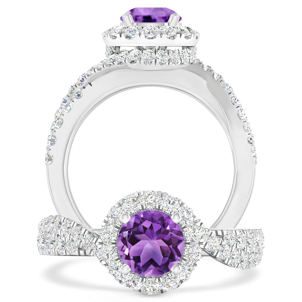 White Gold - Amethyst