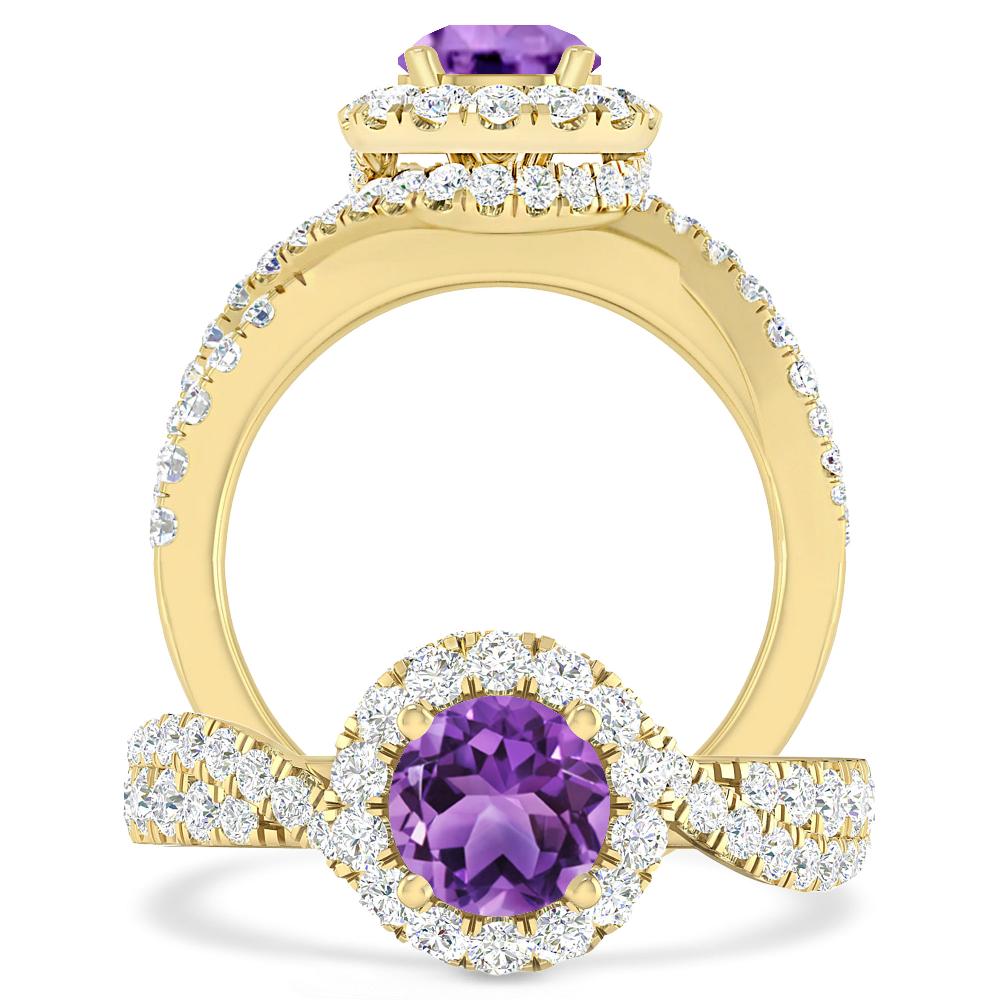 Yellow Gold - Amethyst