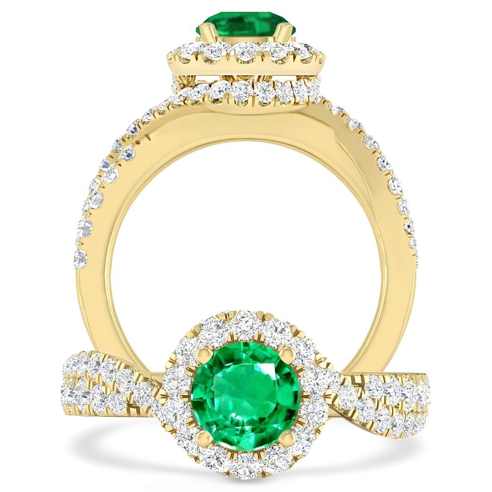 Yellow Gold - Emerald