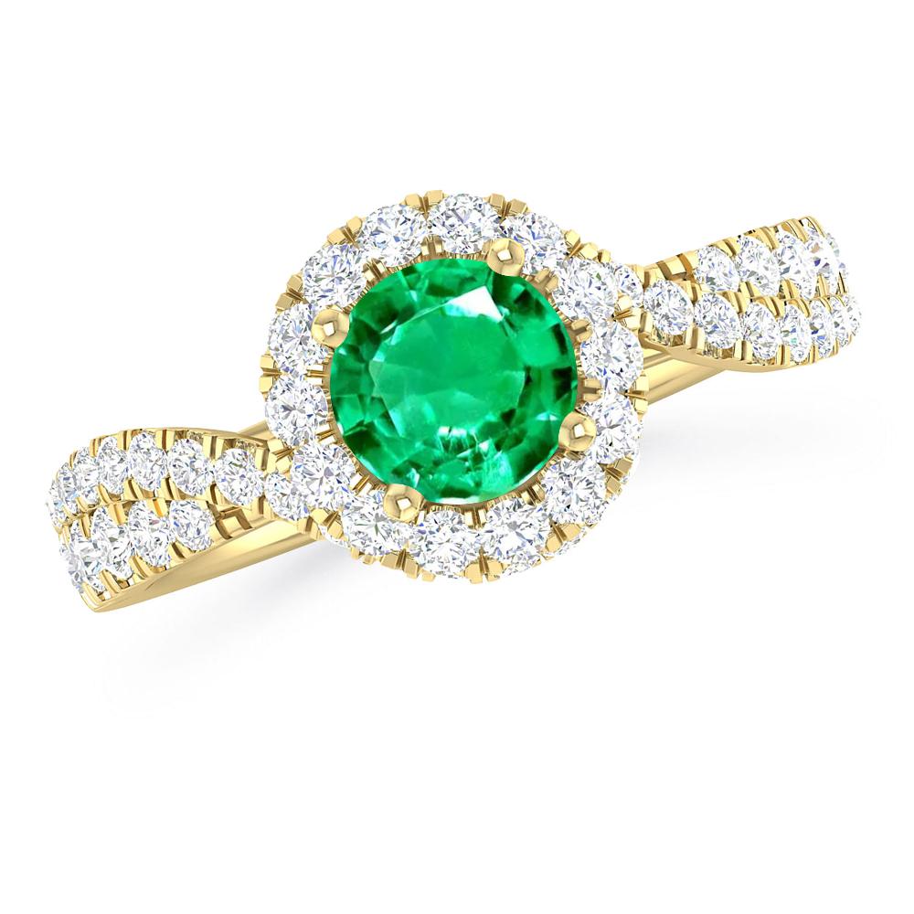 Yellow Gold - Emerald