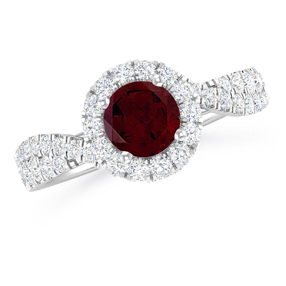 White Gold - Garnet