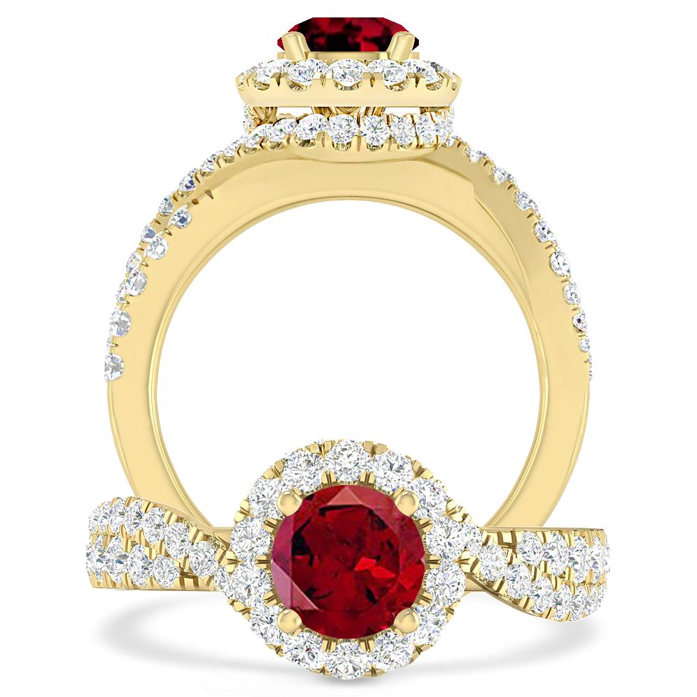 Yellow Gold - Garnet