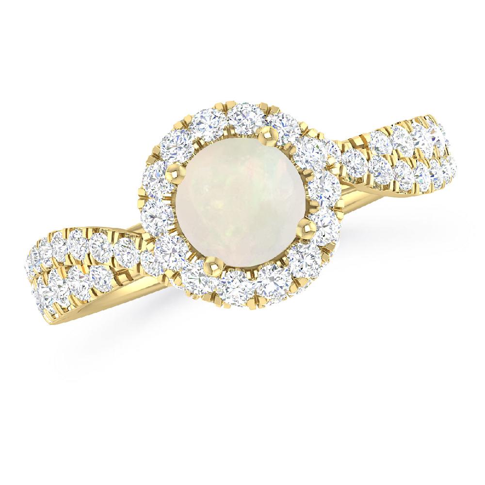 Yellow Gold - Opal