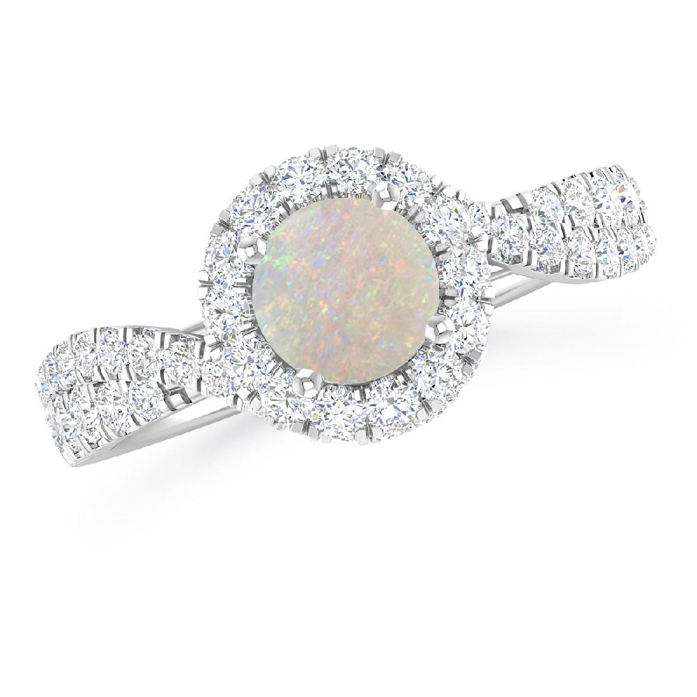 White Gold - Opal