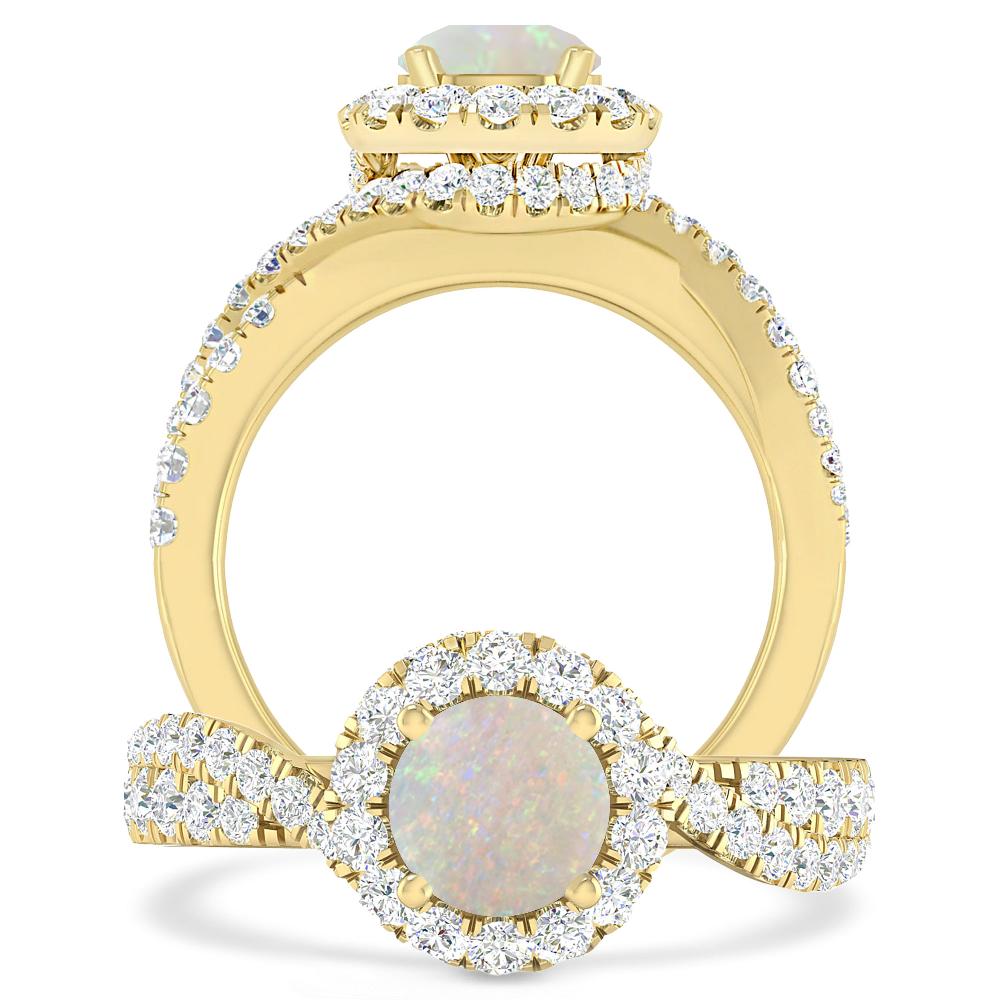 Yellow Gold - Opal