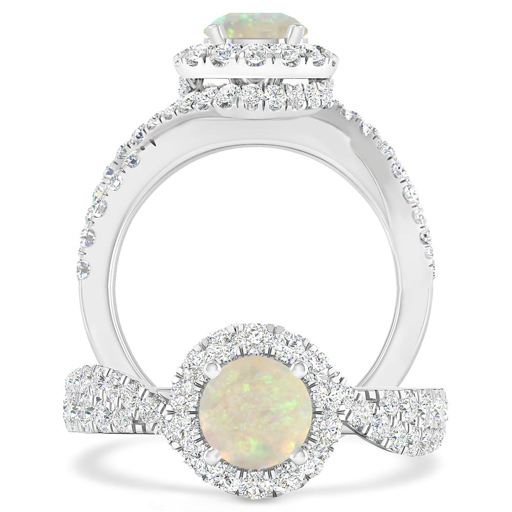 White Gold - Opal