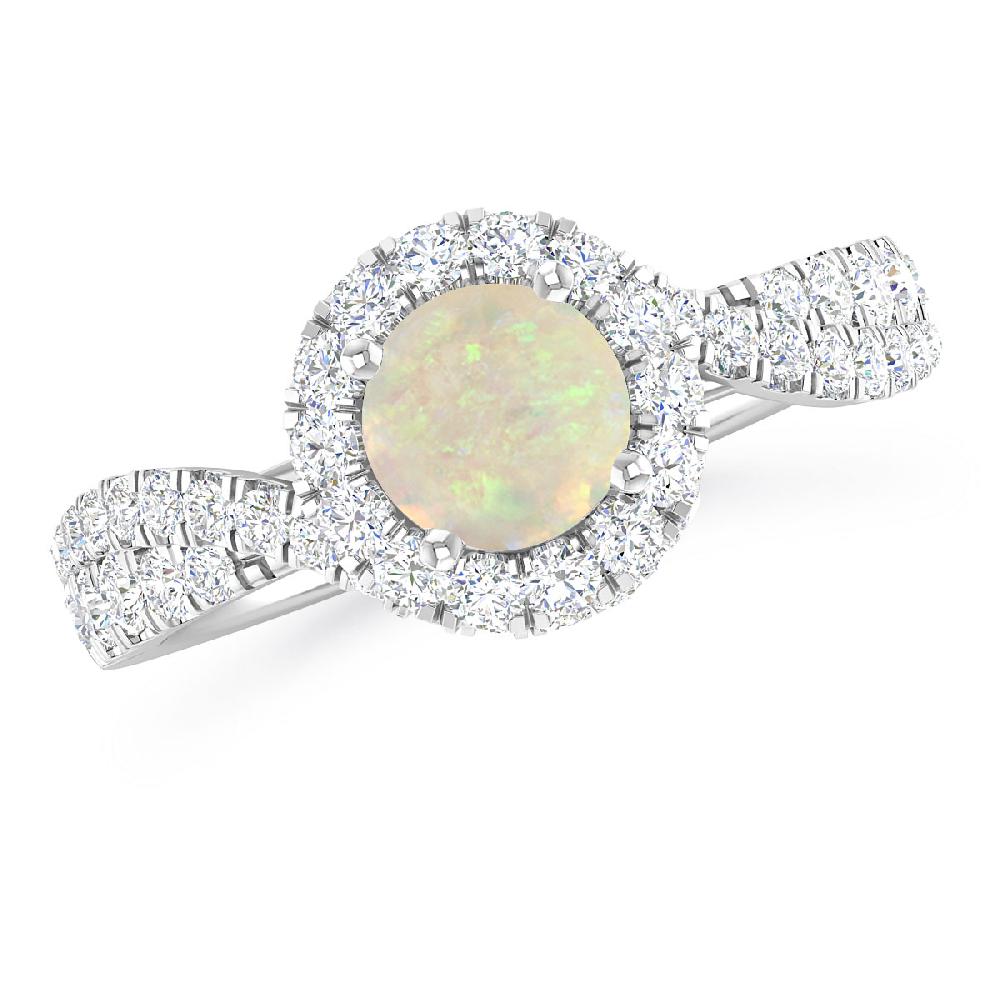 White Gold - Opal