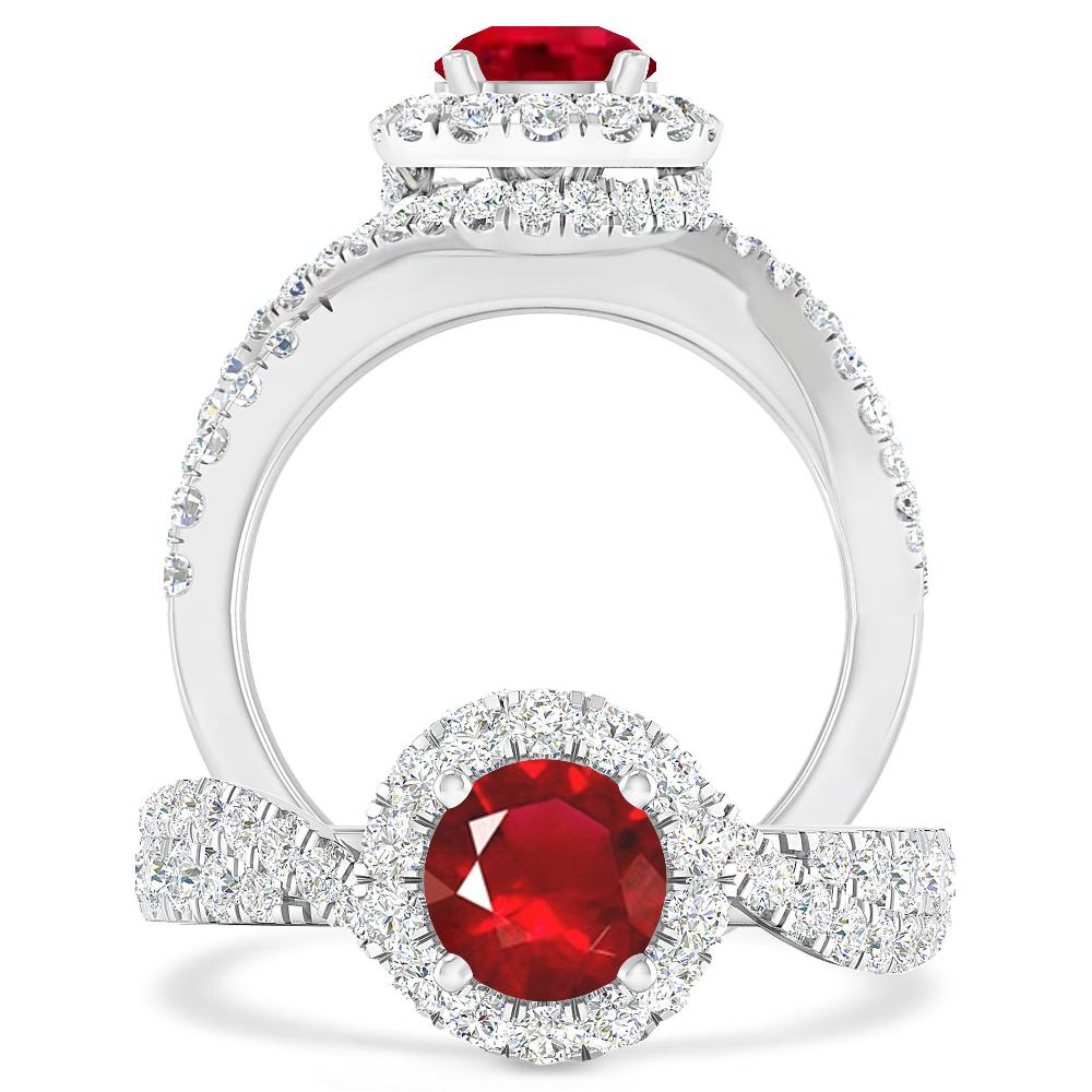 White Gold - Ruby