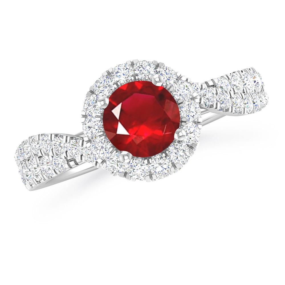 White Gold - Ruby