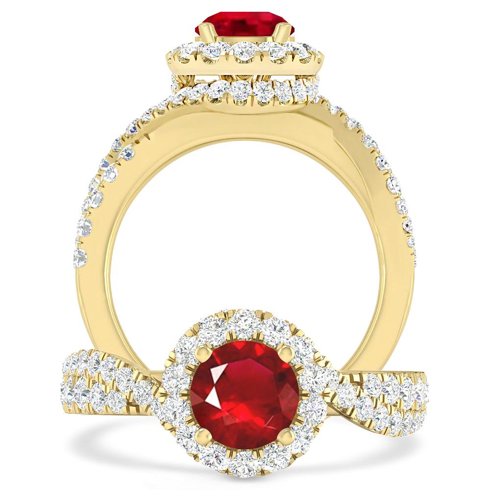 Yellow Gold - Ruby