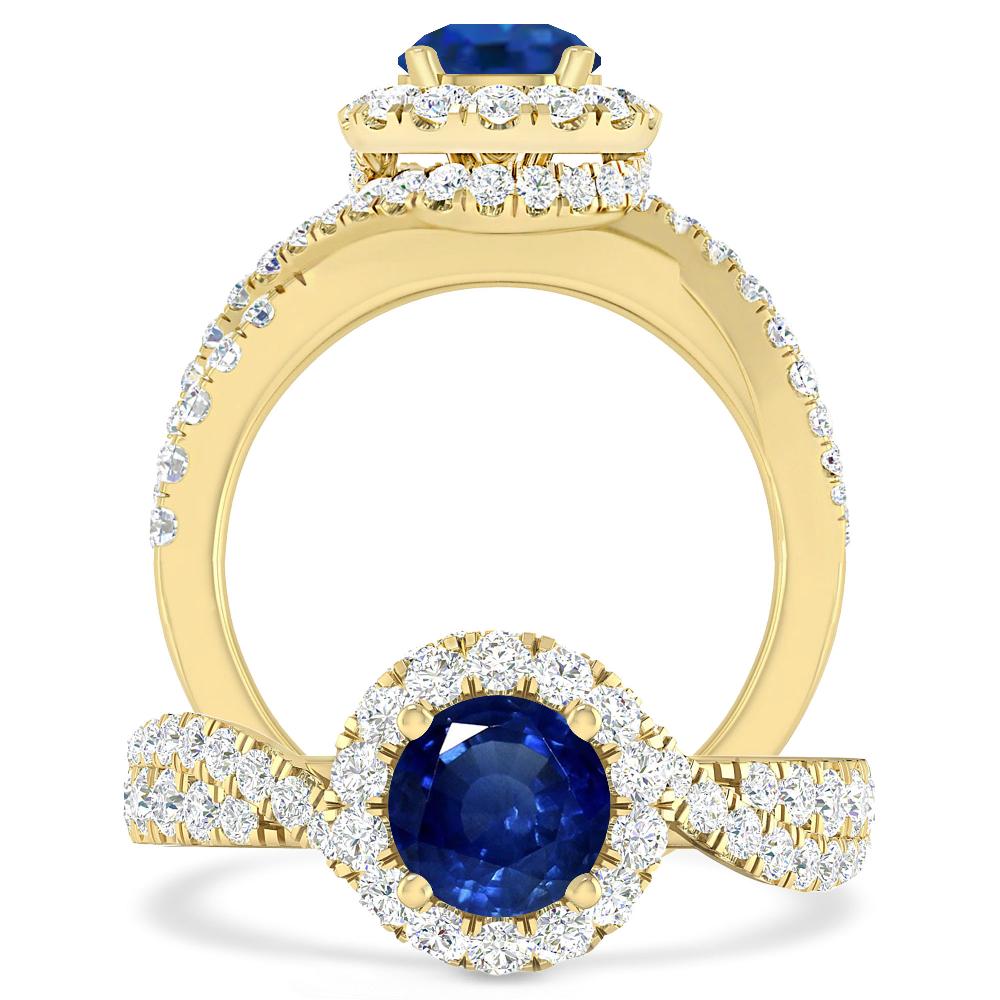 Yellow Gold - Sapphire