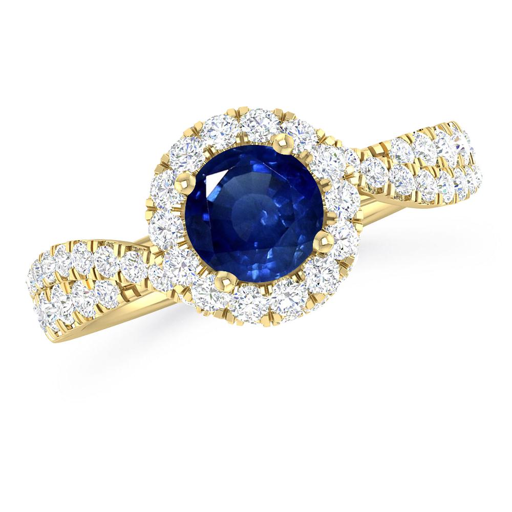 Yellow Gold - Sapphire