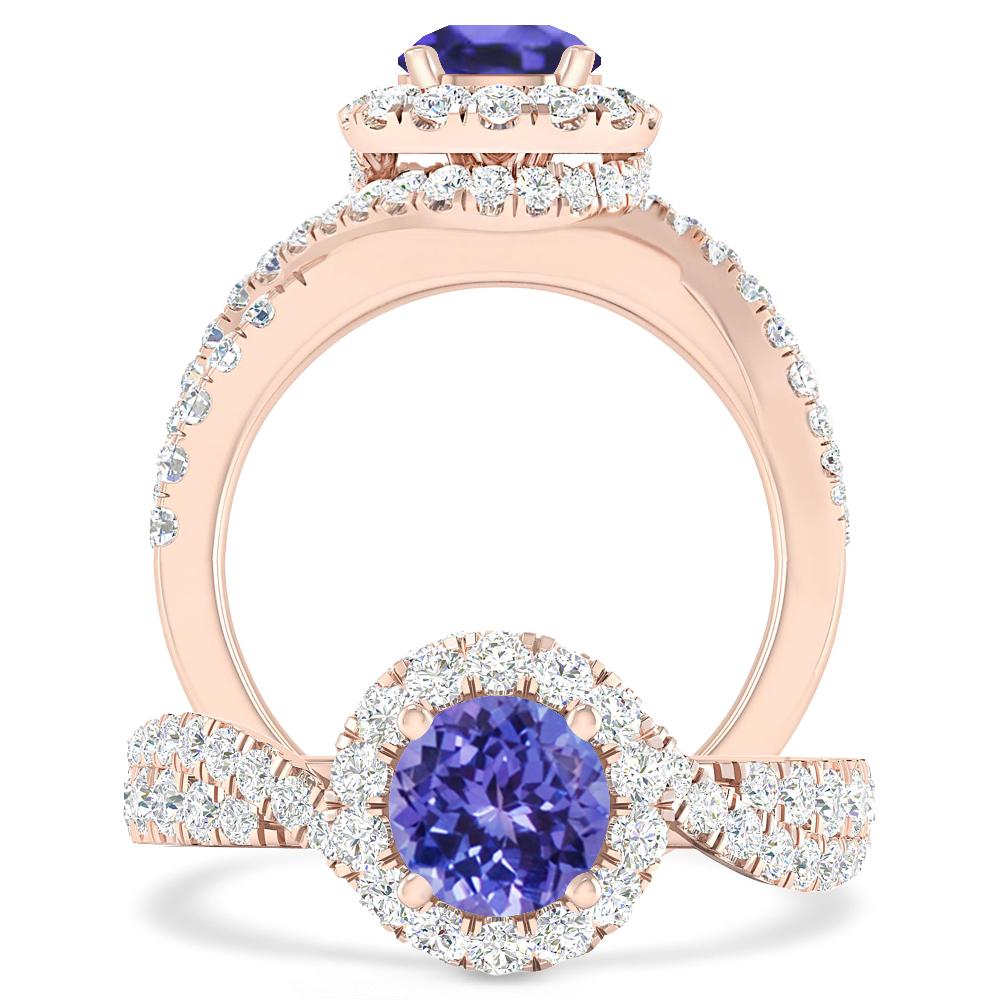 Rose Gold - Tanzanite