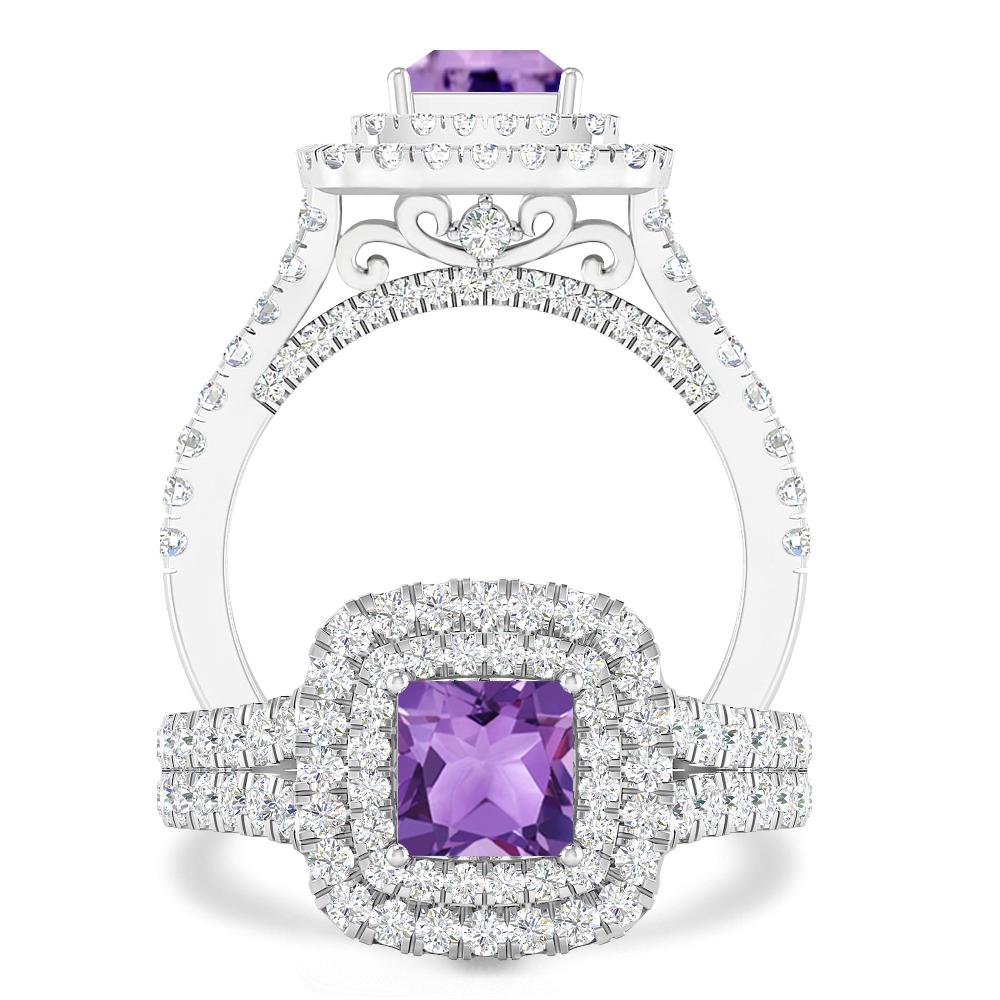 White Gold - Amethyst