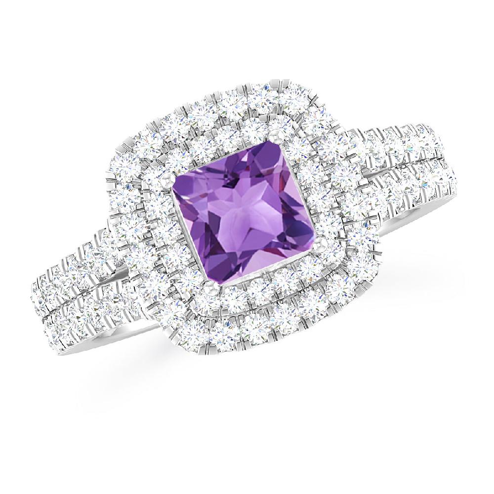 White Gold - Amethyst