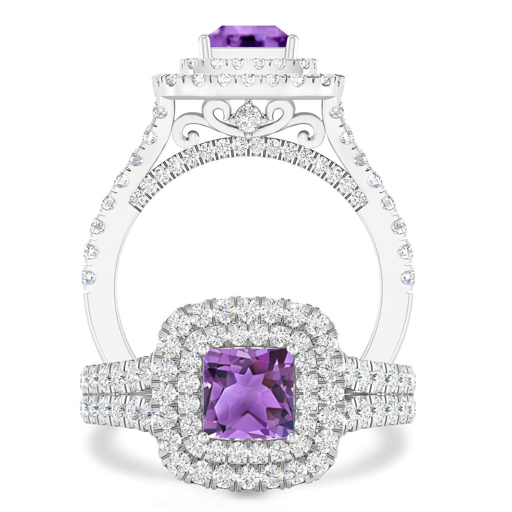 White Gold - Amethyst