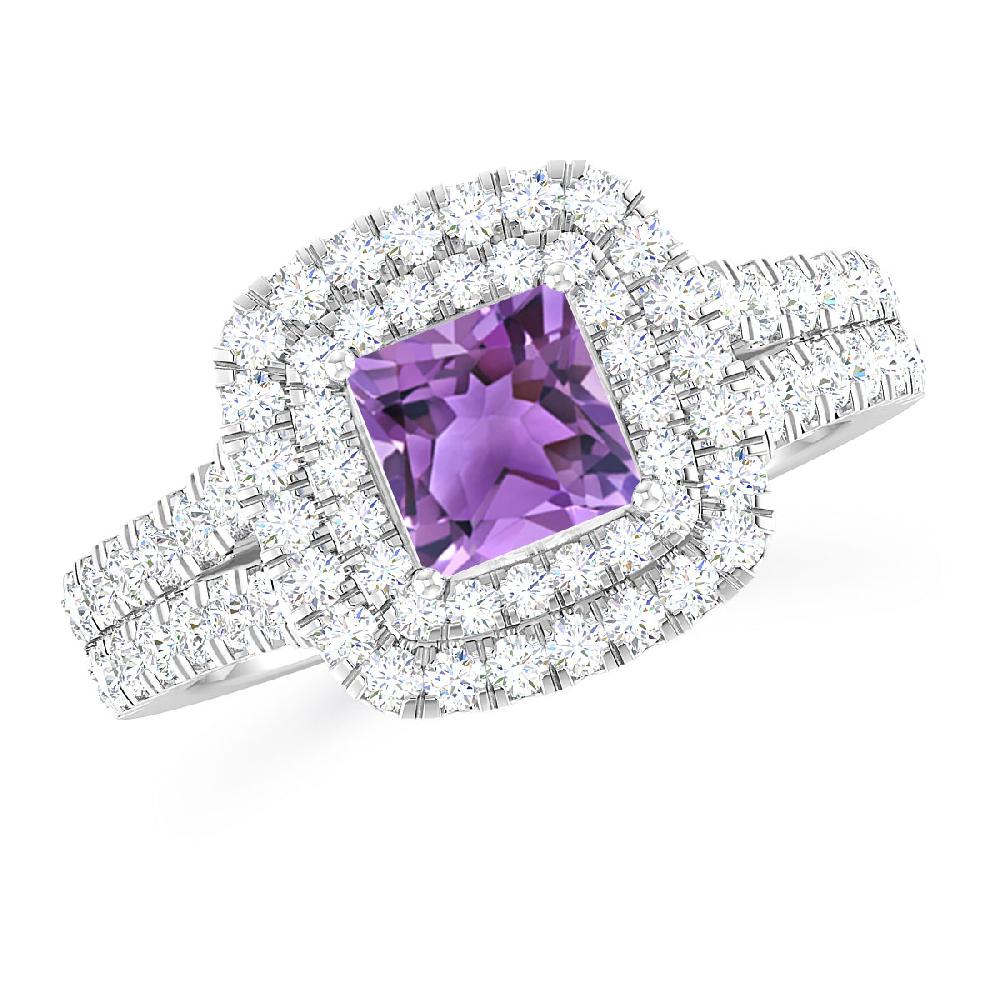 White Gold - Amethyst