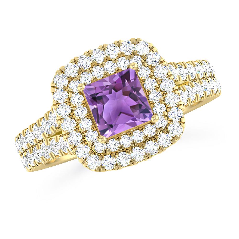 Yellow Gold - Amethyst