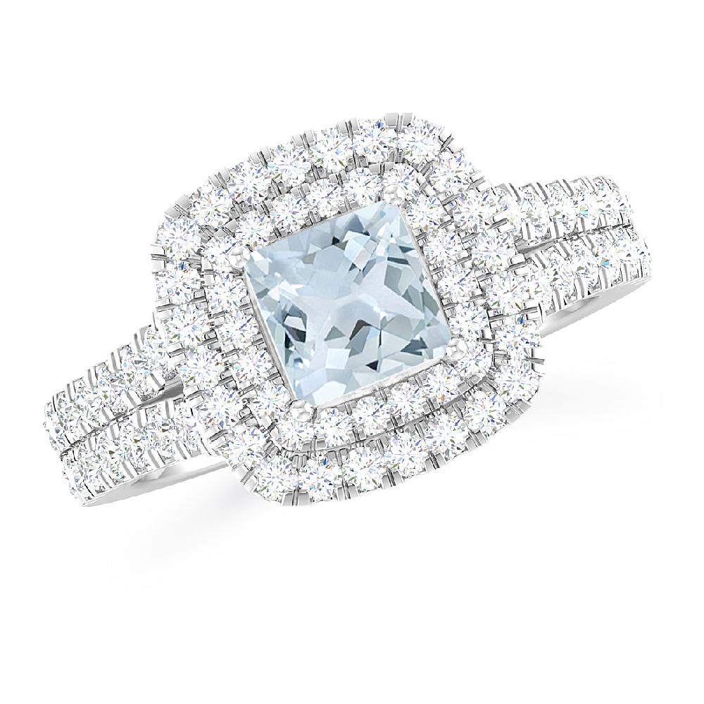 White Gold - Aquamarine