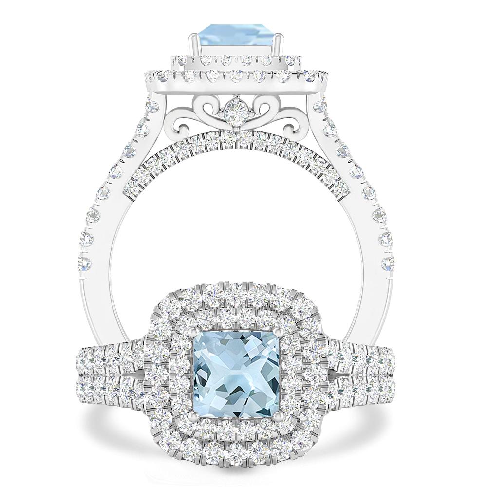 White Gold - Aquamarine