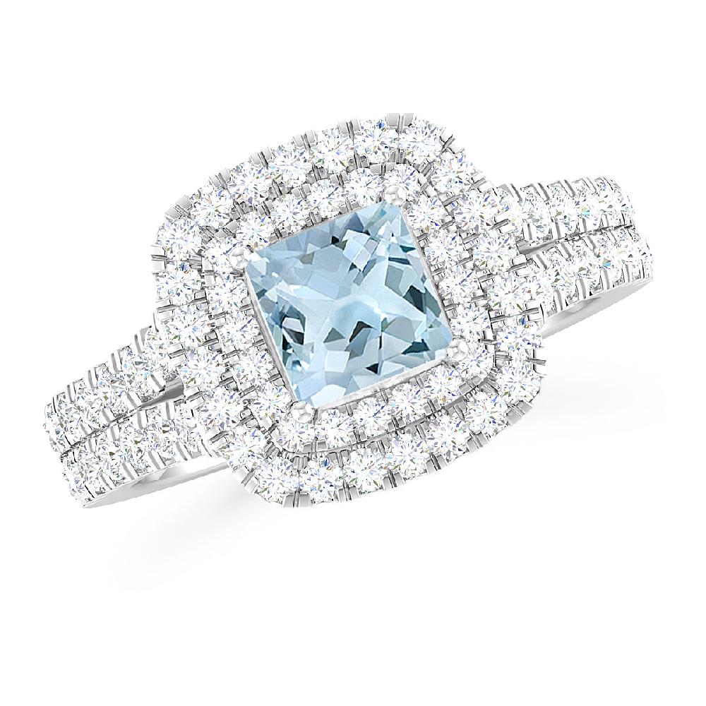 White Gold - Aquamarine